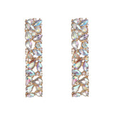 JUJIA za Fashion Boho Crystal Earrings For Women New Rhinestone Statement Pearl Drop Earrings Bijoux Wholesale