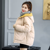 Orwindny Winter Coat Women 2020 Fashion Winter Jacket Women Cotton padded Parka Outwear Hooded 7 Colors Solid Female Jacket Coat
