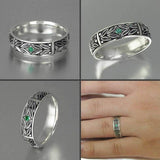 Huitan Party Men Rings Creative Watch Shaped Two Tone Design Rings For Men Wedding Ring With Size 6-14 Male Jewelry Wholesale