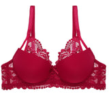 Lace Front Beauty Push Up Bra Women's Underwear Sexy Female Brassiere Lingerie Bralette for Women Lace Floral Back Closure Bras