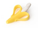 Baby Silicone Training Toothbrush BPA Free Banana Shape Safe Toddle Teether Chew Toys Teething Ring Gift For Infant Baby Chewing