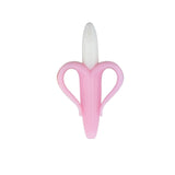 Baby Silicone Training Toothbrush BPA Free Banana Shape Safe Toddle Teether Chew Toys Teething Ring Gift For Infant Baby Chewing