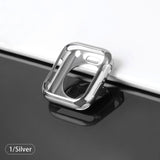 Watch case ultra-thin plated watch case for Apple 4 3 2 1 42MM 38MM soft transparent TPU cover for iWatch 5 44MM 40MMaccessories