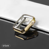 Watch case ultra-thin plated watch case for Apple 4 3 2 1 42MM 38MM soft transparent TPU cover for iWatch 5 44MM 40MMaccessories