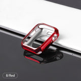 Watch case ultra-thin plated watch case for Apple 4 3 2 1 42MM 38MM soft transparent TPU cover for iWatch 5 44MM 40MMaccessories