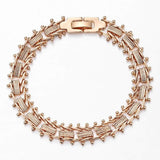 20cm Bracelets For Women Men 585 Rose Gold Curb Snail Foxtail Venitian Link Chains Men's Bracelets Fashion Jewelry Gifts KCBB1