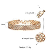 20cm Bracelets For Women Men 585 Rose Gold Curb Snail Foxtail Venitian Link Chains Men's Bracelets Fashion Jewelry Gifts KCBB1