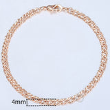 20cm Bracelets For Women Men 585 Rose Gold Curb Snail Foxtail Venitian Link Chains Men's Bracelets Fashion Jewelry Gifts KCBB1