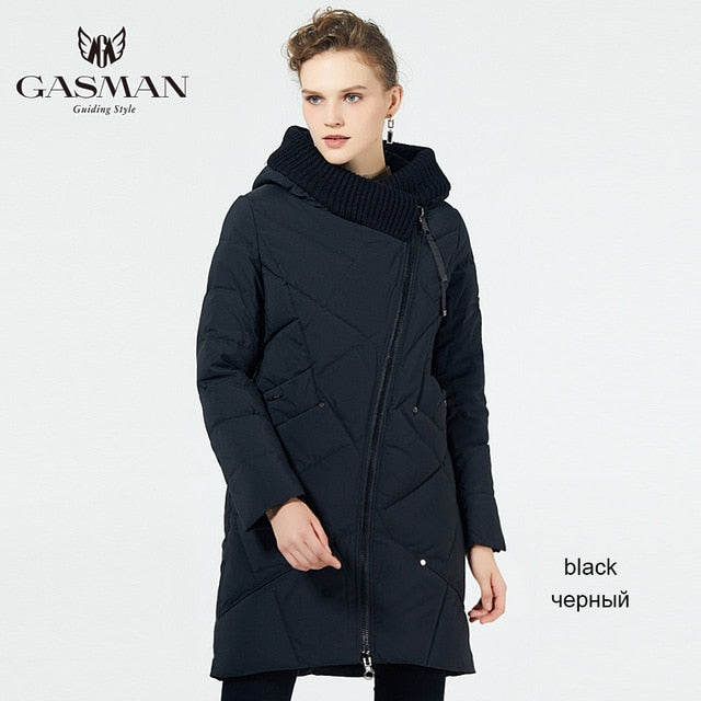 GASMAN 2019 Winter Collection Brand Fashion Thick Women Winter Bio Down Jackets Hooded Women Parkas Coats Plus Size 5XL 6XL 1702