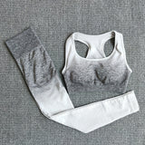 SVOKOR Seamless Yoga Set Sport Wear Women Gym Workout Fitness Clothing Female Sport Suit High Waist Legging Sports Bra Set