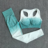 SVOKOR Seamless Yoga Set Sport Wear Women Gym Workout Fitness Clothing Female Sport Suit High Waist Legging Sports Bra Set