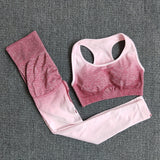 SVOKOR Seamless Yoga Set Sport Wear Women Gym Workout Fitness Clothing Female Sport Suit High Waist Legging Sports Bra Set