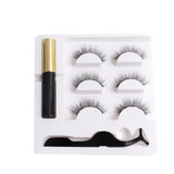 Magnetic faux cils Eyelash liquid eyeliner maquillaje False Eyelashes & Tweezer Set magnetic makeup extension