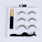 Magnetic faux cils Eyelash liquid eyeliner maquillaje False Eyelashes & Tweezer Set magnetic makeup extension