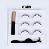 Magnetic faux cils Eyelash liquid eyeliner maquillaje False Eyelashes & Tweezer Set magnetic makeup extension