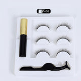 Magnetic faux cils Eyelash liquid eyeliner maquillaje False Eyelashes & Tweezer Set magnetic makeup extension