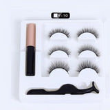 Magnetic faux cils Eyelash liquid eyeliner maquillaje False Eyelashes & Tweezer Set magnetic makeup extension