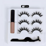 Magnetic faux cils Eyelash liquid eyeliner maquillaje False Eyelashes & Tweezer Set magnetic makeup extension