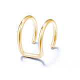 Modyle 5Pcs/Set 2019 fashion Ear Cuffs Gold Leaf Ear Cuff Clip Earrings for women Climbers No Piercing Fake Cartilage Earring