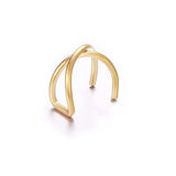 Modyle 5Pcs/Set 2019 fashion Ear Cuffs Gold Leaf Ear Cuff Clip Earrings for women Climbers No Piercing Fake Cartilage Earring