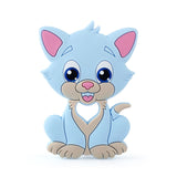 Keep&Grow 1pcs Baby Animal Silicone Teethers Dog Dinosaur Koala Baby Teething Product Accessories For Pacifier Chains BPA Free