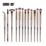 MAANGE Pro 12/18/20 pcs Makeup brushes set + Bag + Sponge Beauty Powder Foundation Eyeshadow Make up Brush With Natural Hair