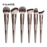 MAANGE Pro 12/18/20 pcs Makeup brushes set + Bag + Sponge Beauty Powder Foundation Eyeshadow Make up Brush With Natural Hair