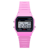 Pink Children Digital Watches Silicone Strap Boys Girls Electronic Watch Chronograph Alarm Cute Students LED Clock Montre Enfant