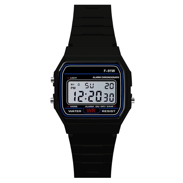 Pink Children Digital Watches Silicone Strap Boys Girls Electronic Watch Chronograph Alarm Cute Students LED Clock Montre Enfant