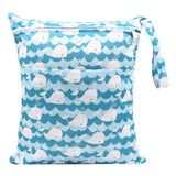 Waterproof Reusable Wet Bag For Nursing Menstrual Pad Baby Cloth Diaper Nappy Travel Wetbag Maternity Diaper Bag 30*36 15*22.5cm