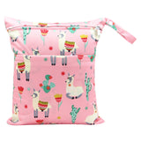 Waterproof Reusable Wet Bag For Nursing Menstrual Pad Baby Cloth Diaper Nappy Travel Wetbag Maternity Diaper Bag 30*36 15*22.5cm