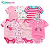 Uniesx Newborn Baby Rompers Clothing 7Pcs/Lot Infant Jumpsuits 100%Cotton Children Roupa De Bebe Girls&Boys Baby Clothes