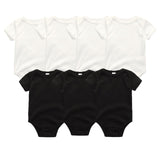 Uniesx Newborn Baby Rompers Clothing 7Pcs/Lot Infant Jumpsuits 100%Cotton Children Roupa De Bebe Girls&Boys Baby Clothes