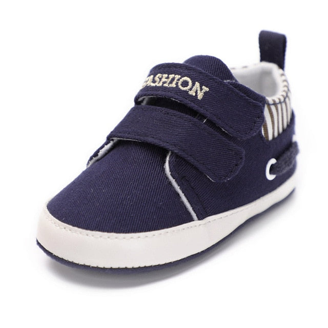 Infant Babies Boy Girl Shoes Sole Soft Canvas Solid Footwear For Newborns Toddler Crib Moccasins 4 Colors Available