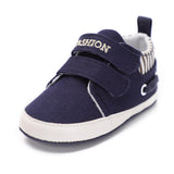 Infant Babies Boy Girl Shoes Sole Soft Canvas Solid Footwear For Newborns Toddler Crib Moccasins 4 Colors Available