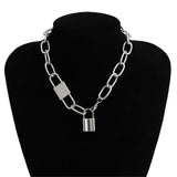 Punk Miami Cuban Choker Necklace Collar Statement Hip Hop Big Chunky Aluminum Gold Color Thick Chain Necklace Women Jewelry
