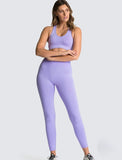 seamless hyperflex workout set sport leggings and top set yoga outfits for women sportswear athletic clothes gym sets 2 piece