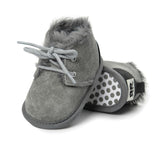 Brand New Toddler Infant Newborn Baby Boy Girl Winter Fur Snow Boots Warm Shoes Booties Casual Leopard Little Kids Strappy Shoes