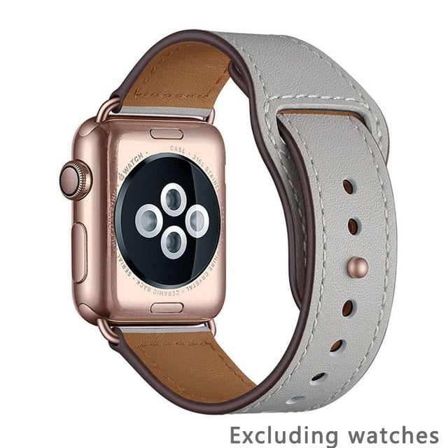 Strap for apple watch band 38MM 42MM 40MM 44MM Genuine leather watchband For iwatch 3/2/1 For Apple Watch 4/5 Watch Accessories