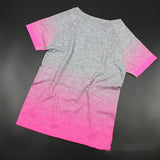 Gym Women's Sport Shirts Quick Dry Running T-shirt Sleeve Fitness Clothes Tees & Tops Deporte Mujer P096