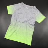 Gym Women's Sport Shirts Quick Dry Running T-shirt Sleeve Fitness Clothes Tees & Tops Deporte Mujer P096