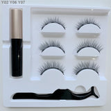 Magnetic faux cils Eyelash liquid eyeliner maquillaje False Eyelashes & Tweezer Set magnetic makeup extension