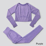 3Pcs Seamless Yoga Set Gym Fitness Clothing Women Yoga Suit Sportswear Female Workout Leggings Top Sport Clothes Training Tights