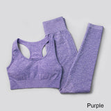 3Pcs Seamless Yoga Set Gym Fitness Clothing Women Yoga Suit Sportswear Female Workout Leggings Top Sport Clothes Training Tights