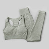 3Pcs Seamless Yoga Set Gym Fitness Clothing Women Yoga Suit Sportswear Female Workout Leggings Top Sport Clothes Training Tights
