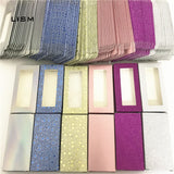 Wholesale10set 50pcs Packing box for eyelash blank eyelashes package Multicolor paper box  Eyelashes DIYflash packing box makeup