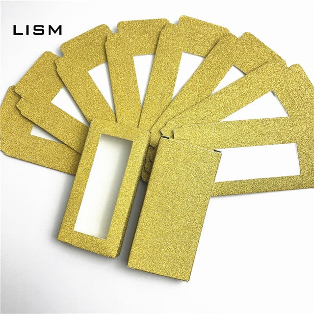 Wholesale10set 50pcs Packing box for eyelash blank eyelashes package Multicolor paper box  Eyelashes DIYflash packing box makeup