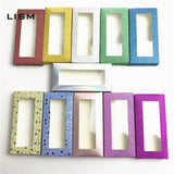 Wholesale10set 50pcs Packing box for eyelash blank eyelashes package Multicolor paper box  Eyelashes DIYflash packing box makeup