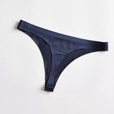 Ice Silk Women Panties Seamless Thin Nylon G-string Thongs  Elasic Low-rise Lingerie Breathable Briefs Underwear Plus Size