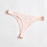 Ice Silk Women Panties Seamless Thin Nylon G-string Thongs  Elasic Low-rise Lingerie Breathable Briefs Underwear Plus Size